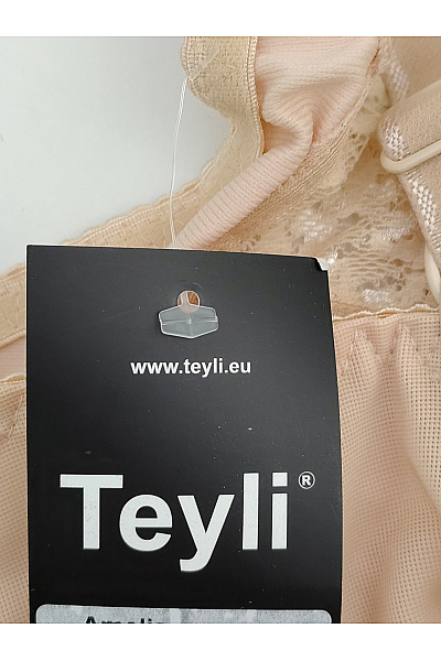 TEYLI Béžová krajková kosticová podprsenka s měkkými košíčky Velikost EU 80E | TEYLI | obrázek 4