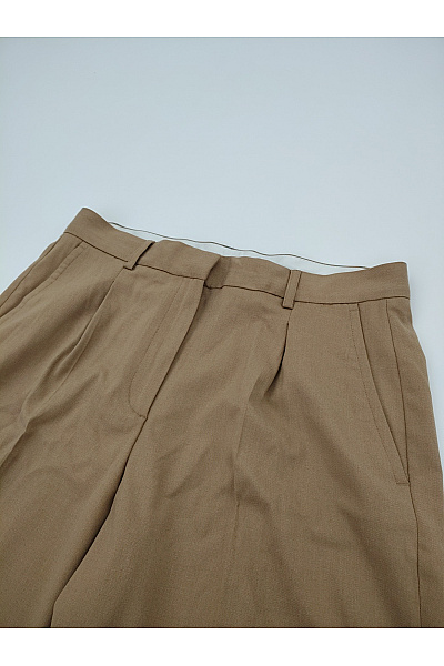 TOMMY HILFIGER Dámské khaki elegantní business kalhoty s puky a kapsami Velikost US 10 | TOMMY HILFIGER | obrázek 4