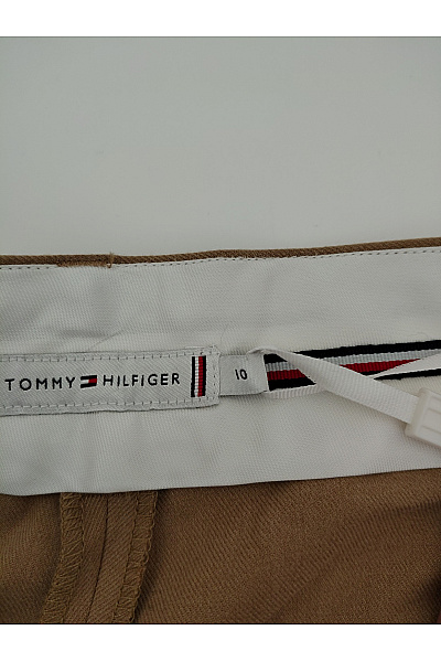 TOMMY HILFIGER Dámské khaki elegantní business kalhoty s puky a kapsami Velikost US 10 | TOMMY HILFIGER | obrázek 6