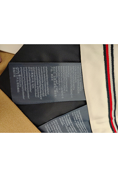 TOMMY HILFIGER Dámské khaki elegantní business kalhoty s puky a kapsami Velikost US 10 | TOMMY HILFIGER | obrázek 7