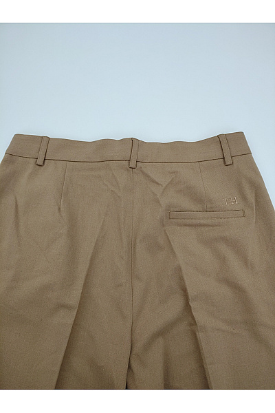 TOMMY HILFIGER Dámské khaki elegantní business kalhoty s puky a kapsami Velikost US 10 | TOMMY HILFIGER | obrázek 8