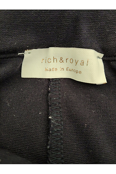 RICH&ROYAL Černé pánské tepláky s kapsami na zavazování Velikost S | RICH&ROYAL | obrázek 6