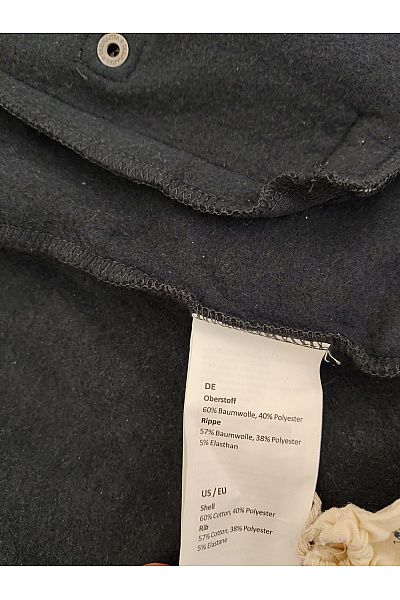 DreiMaster Dámská bavlněná mikina na zip s kapucí prodloužená jednobarevná Vel. S | DreiMaster | obrázek 7