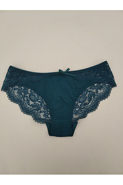 Dámské krajkové kalhotky zelené luxusní Vel. L | Unimoda | obrázek 2