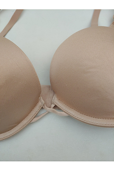 La Senza Béžová hladká push up podprsenka s kosticemi Vel. US 36A | La Senza | obrázek 3