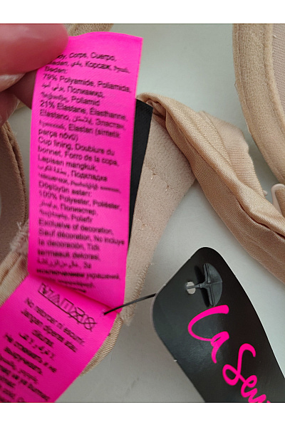 La Senza Béžová hladká push up podprsenka s kosticemi Vel. US 36A | La Senza | obrázek 8