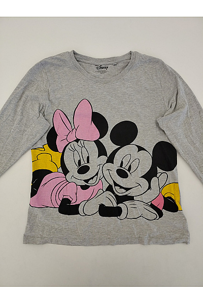 DISNEY Šedé bavlněné pyžamo s potiskem Minnie a Mickey Velikost 14/XL | DISNEY | obrázek 6