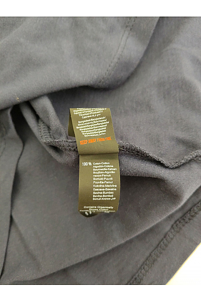 Dámské modré bavlněné tričko s krátkým rukávem a potiskem velryby Velikost L | Unimoda | obrázek 5