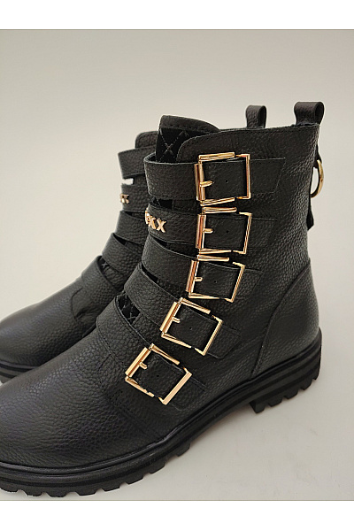 Mexx Černé kotníkové boty s přezkou na zip Vel. EU 39 | Mexx | obrázek 6