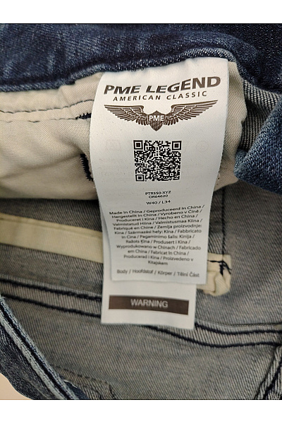 PME LEGEND Pánské bavlněné džíny rovné vyšisované Vel. W40 / L34 | PME LEGEND | obrázek 6