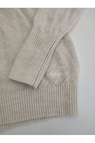 Bergans Béžový vlněný pulovr merino se stojáčkem na zip Vel. M | Bergans | obrázek 3