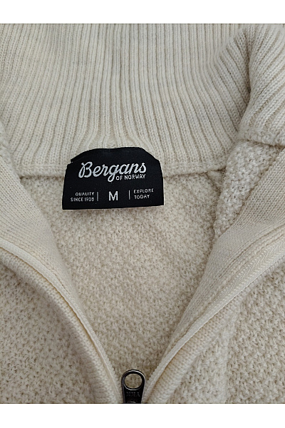 Bergans Béžový vlněný pulovr merino se stojáčkem na zip Vel. M | Bergans | obrázek 6