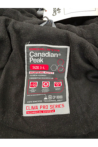 Canadian-peak Šedá zimní prošívaná parka s kapucí a kožíškem Velikost 3-L | canadian-peak | obrázek 6
