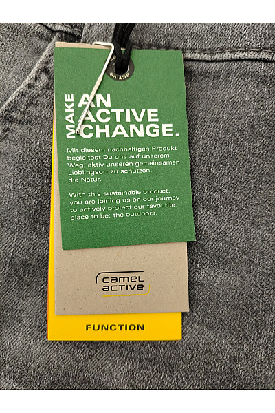 Camel active Pánské bavlněné džíny slim fit šedé seprané Velikost US W:44 L:30 | camel active | obrázek 6