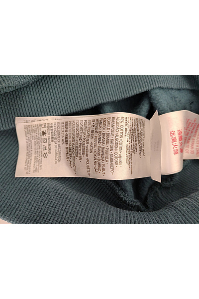 CONVERSE Dívčí khaki bavlněná oversized mikina s kapucí Vel. M | CONVERSE | obrázek 7