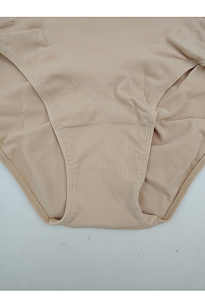 Controlbody Béžové dámské bezešvé kalhotky vysoký pas Velikost L/XL | controlbody | obrázek 3