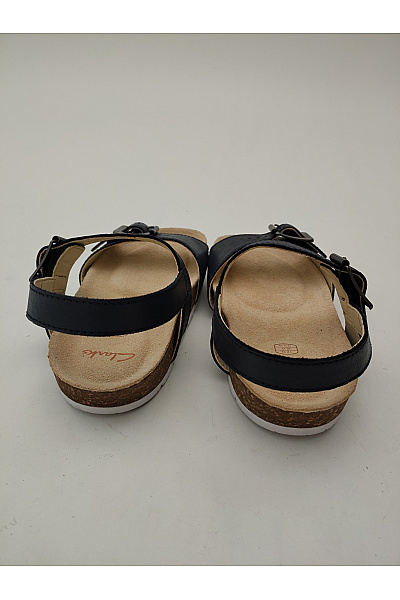Clarks Černé dětské letní sandály s přezkou na platformě Vel. UK 12 G | Clarks | obrázek 4