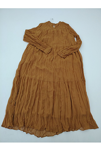 MANGO Hnědé maxi šaty s dlouhým rukávem boho Velikost EU S | MANGO | obrázek 8