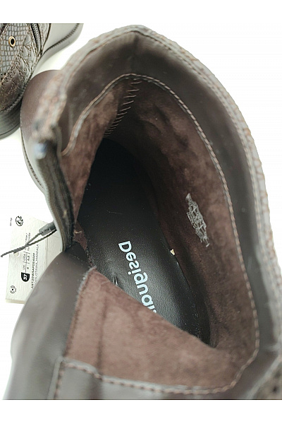DESIGUAL Hnědé kotníkové boty s přezkou podzimní elegantní Velikost EU 37 | DESIGUAL | obrázek 8
