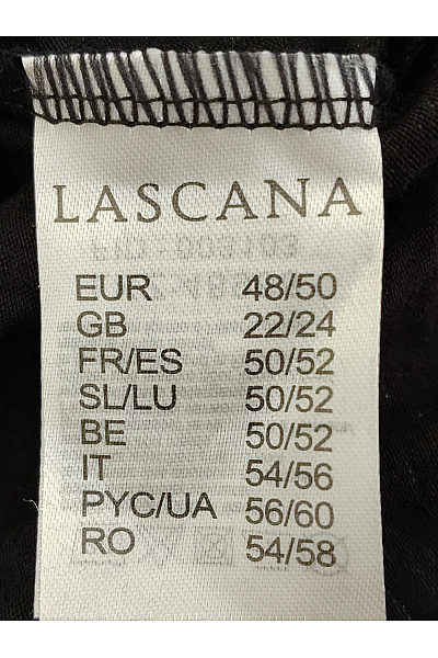 Lasca Černobílé dámské tričko s krátkým rukávem a kulatým výstřihem Velikost EU 48/50 | Lasca | obrázek 5