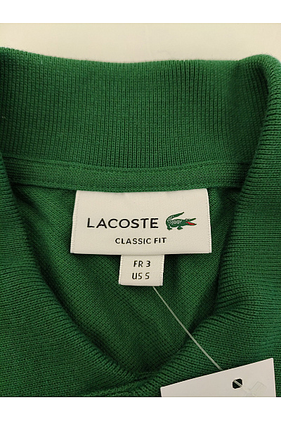 LACOSTE Pánské zelené bavlněné polo tričko s krátkým rukávem basic Vel. US S | LACOSTE | obrázek 5