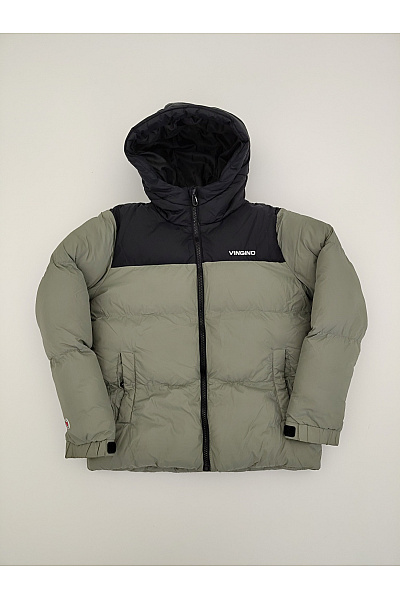 Vingino Chlapecká Khaki Prošívaná Zimní Bunda Outdoor Velikost EU 146/152
