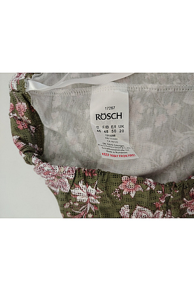 RÖSCH Khaki bavlněné pyžamové kalhoty s květinovým vzorem Velikost DE 46 | RÖSCH | obrázek 5
