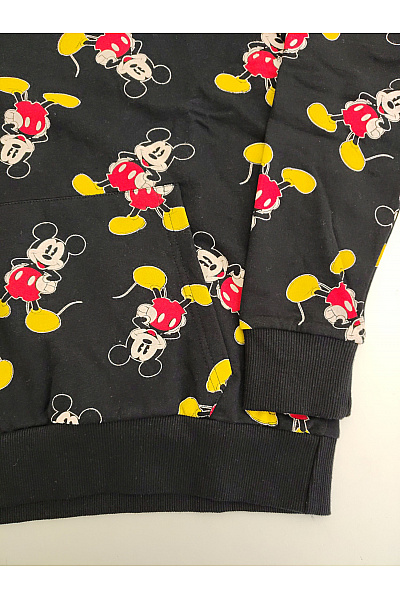 DISNEY Dívčí bavlněná mikina s kapucí a potiskem myšáka Vel. UK 12/L | DISNEY | obrázek 3