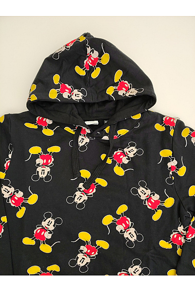DISNEY Dívčí bavlněná mikina s kapucí a potiskem myšáka Vel. UK 12/L | DISNEY | obrázek 4