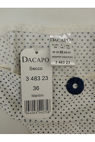 DACAPO Dámské bílé kalhotky s tečkovaným vzorem Velikost EU 36 | DACAPO | obrázek 5
