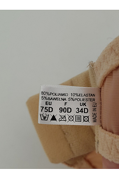 VALEA Béžová krajková kosticová push up podprsenka Vel. EU 75D | VALEA | obrázek 6