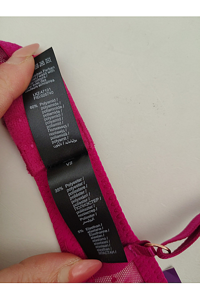 Lasca Růžová krajková push up podprsenka s kosticemi Vel. EU 80A | Lasca | obrázek 8