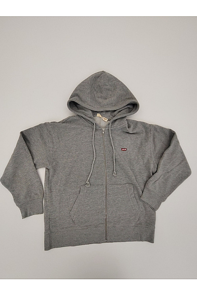 LEVIS Šedá bavlněná mikina s kapucí na zip | LEVIS | obrázek 2