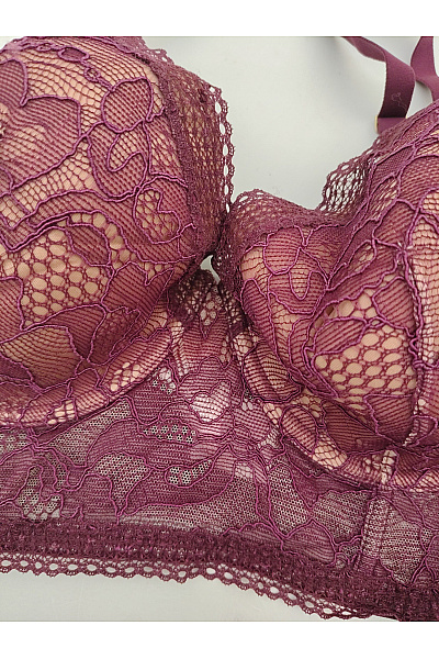 Wolford Fialová krajková korzetová podprsenka s kosticemi Vel. EU 80E | Wolford | obrázek 3