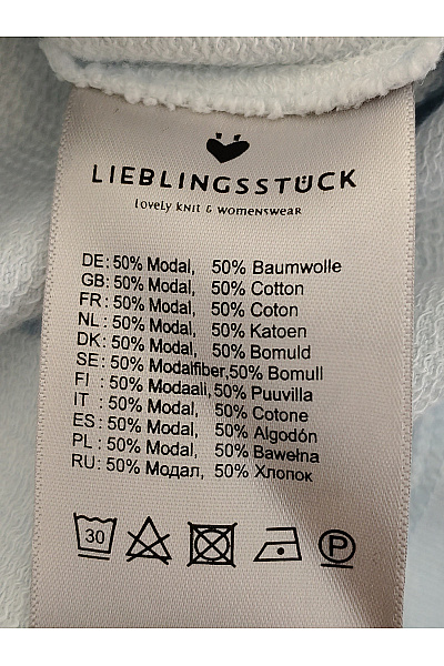 LIEBLINGSSTÜCK Dívčí modré bavlněné šaty s kapucí oversized | LIEBLINGSSTÜCK | obrázek 5
