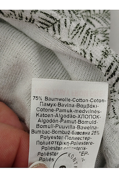 RÖSCH Dámský bavlněný župan khaki s kapucí a zipem Velikost DE 46 | RÖSCH | obrázek 8