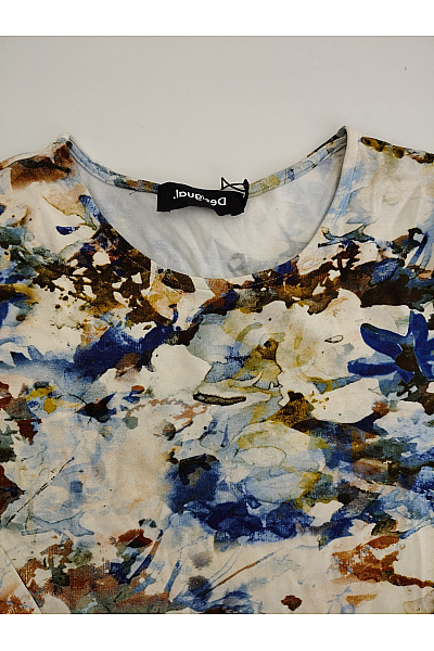 DESIGUAL Dámské tričko s dlouhým rukávem květinový vzor Vel. M | DESIGUAL | obrázek 5