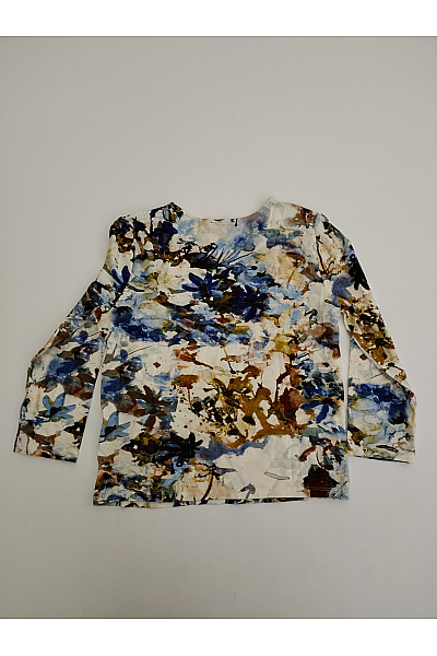 DESIGUAL Dámské tričko s dlouhým rukávem květinový vzor Vel. M | DESIGUAL | obrázek 8