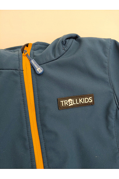 TROLLKIDS Modrá chlapecká softshellová outdoorová bunda Velikost EU 116 | TROLLKIDS | obrázek 3