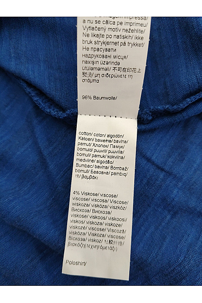 Camel active Pánské modré bavlněné polo tričko s krátkým rukávem a límečkem Velikost XL | camel active | obrázek 6