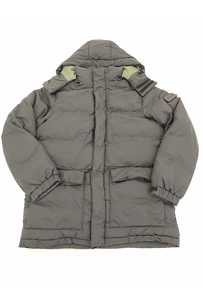 POLO CLUB Pánská khaki prošívaná zimní bunda s kapucí puffer Velikost XL | POLO CLUB | obrázek 2