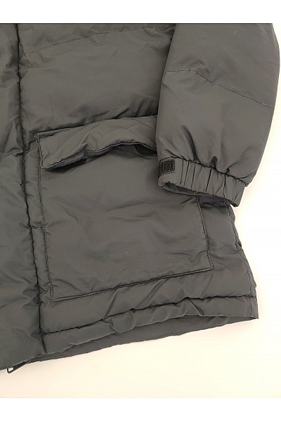 POLO CLUB Pánská khaki prošívaná zimní bunda s kapucí puffer Velikost XL | POLO CLUB | obrázek 3