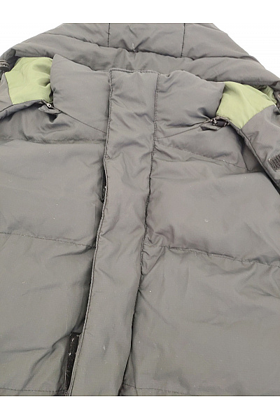 POLO CLUB Pánská khaki prošívaná zimní bunda s kapucí puffer Velikost XL | POLO CLUB | obrázek 5