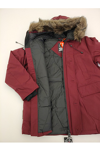 SUPERDRY Červená pánská zimní parka s kapucí a kožíškem Velikost EU 2XL | SUPERDRY | obrázek 8