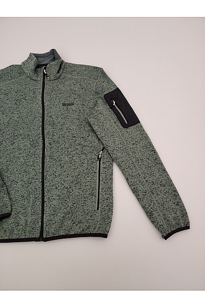 REGATTA Pánská sportovní mikina na zip khaki melír Velikost L | REGATTA | obrázek 3