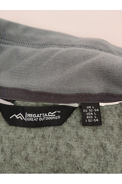 REGATTA Pánská sportovní mikina na zip khaki melír Velikost L | REGATTA | obrázek 6