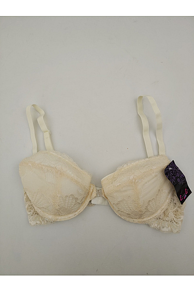 Elie pour Elle Béžová krajková kosticová push up podprsenka se zapínáním vpředu Vel. EU 75B | Elie pour Elle | obrázek 2