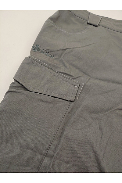 Kilpi Pánské šedé bavlněné cargo kraťasy s kapsami Velikost 3XL | kilpi | obrázek 3