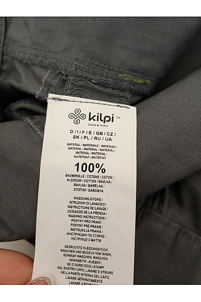 Kilpi Pánské šedé bavlněné cargo kraťasy s kapsami Velikost 3XL | kilpi | obrázek 8