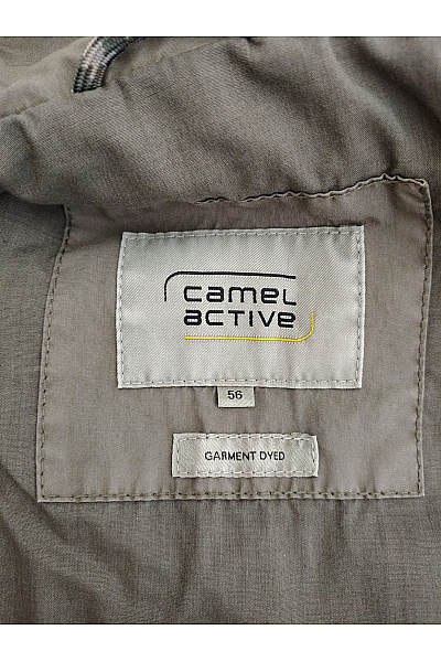 Camel active Pánská bavlněná parka khaki s kapucí přechodová Vel. EU 56 | camel active | obrázek 8